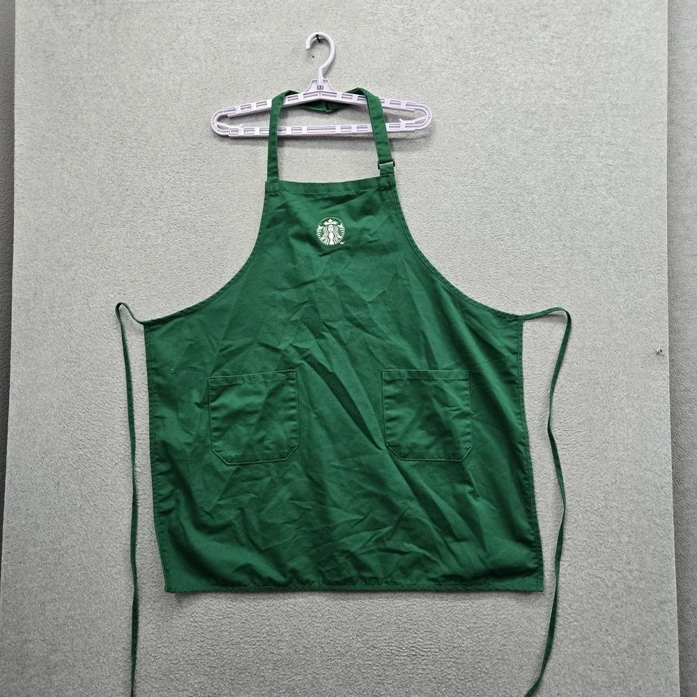 Starbucks Green Embroidered Apron Logo